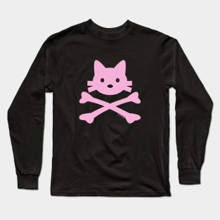 Kitty X-Bones Pink Classic Long Sleeve T-Shirt